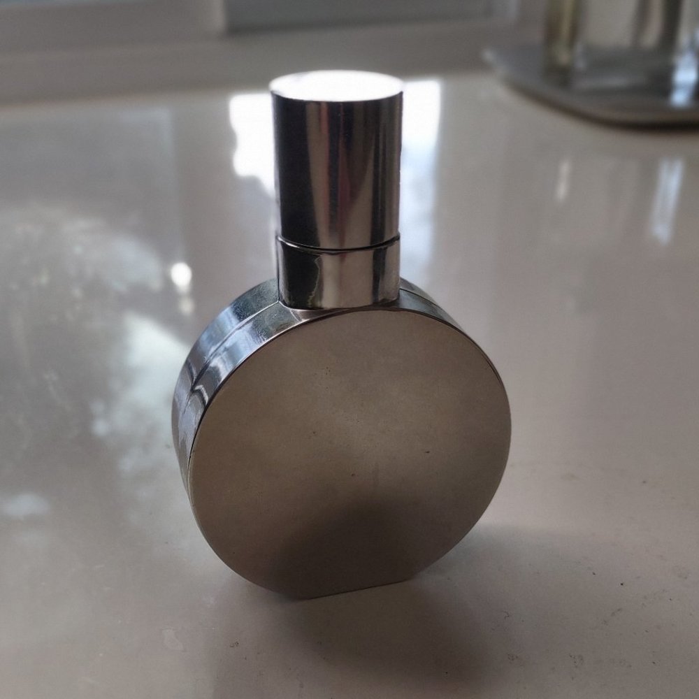 Vintage Saks Fifth Avenue Silver Tone Flask Atomizer for Fragrances